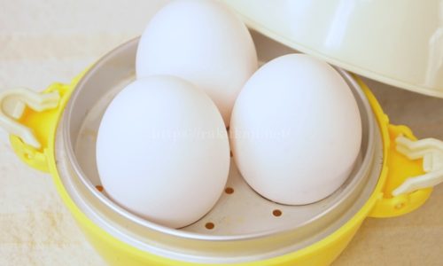 電子レンジでゆで卵を作る「たまごじょうず」